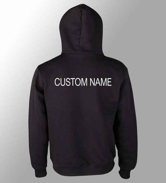 Buy Add a Custom Name on Back of T-shirt or Hoodie or Pay Extra