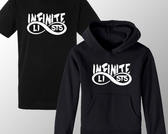 Kids Infinite Hoodie Or T-shirt Infinite Inspired Lists for Youth YouTuber Perfect Gift Boys Girls Unisex Gamer