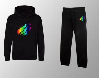 New Kids Flames Tracksuit Hoodie and Jogger Unisex Birthday Gift