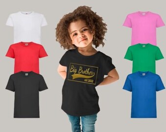 Big Brother Est 2022 T-Shirt Gifts for new brothers gift ideas Baby Shower Gift