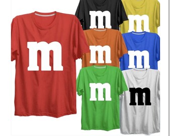 New M&M Adults T-shirt Stag Do Couples Costume Unisex Mens Womens Funny Top Gift