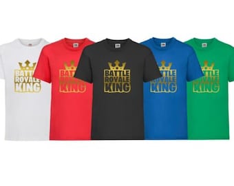 Battle Royale King Night Zone T-Shirt Gaming Gamer Tee Top Girls Boys Summer Gift