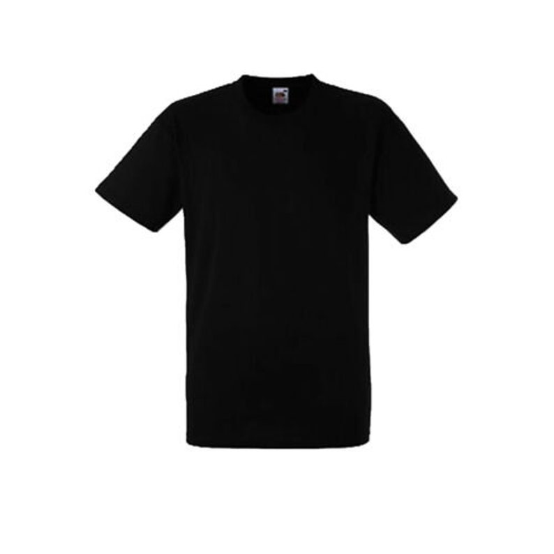 May include: A black short-sleeved t-shirt.