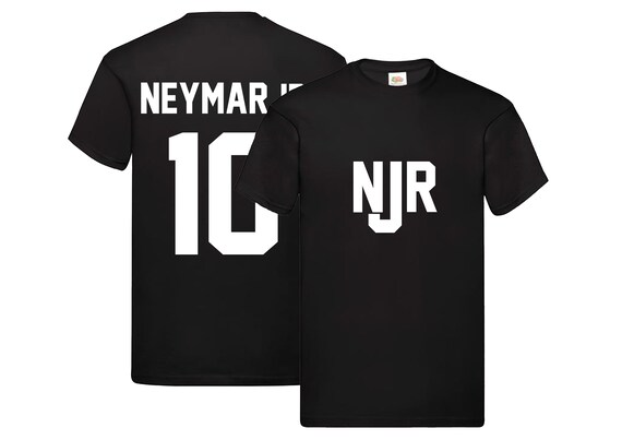 New Neymar Junior Number 10 NJR T-shirt Kids Unisex Football Gift