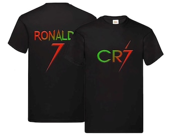 New 3D CR7 Ronaldo 7 T-Shirt Football Kids Unisex Gift