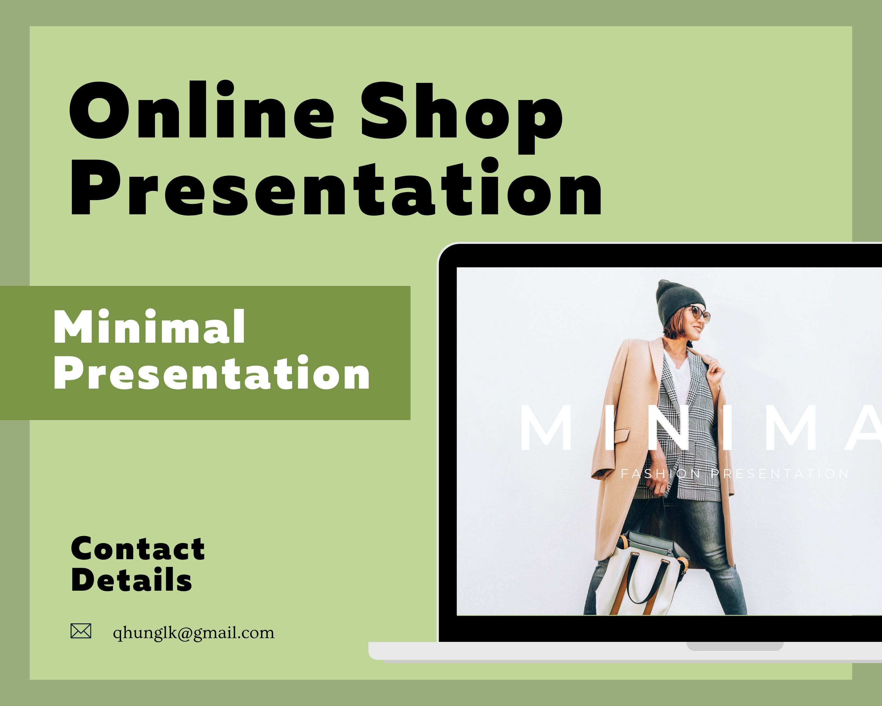 Minimal Style Fashion Canva Presentation Template - Etsy