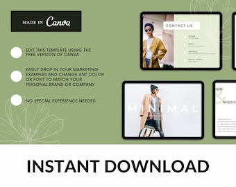 Minimal Style Fashion Canva Presentation Template