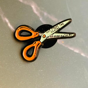Different Cut Enamel Pin