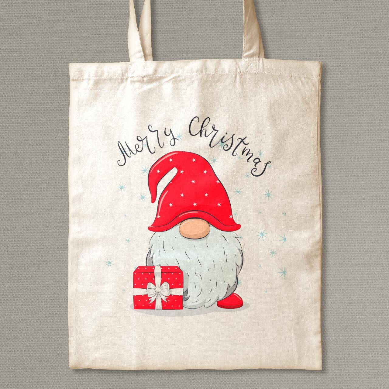 Elf Santa Christmas Tote Bag Xmas Gifts - Etsy