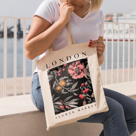 flower market tote bag