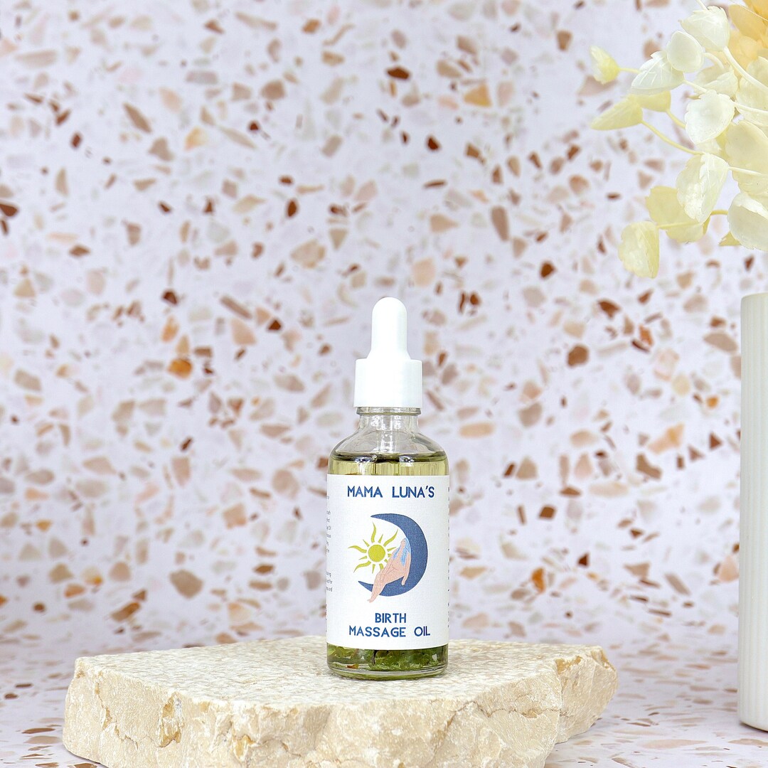 Birth Massage Oil, Blue Lotus Oil, Clary Sage Oil, Labour Oil