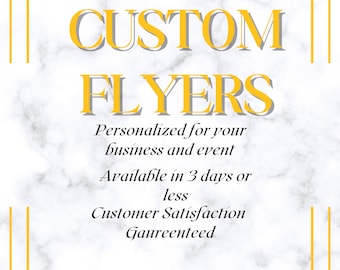 Custom Flyer Design | Business Flyer Design | Event Flyer Design | All Occasion Flyer Design