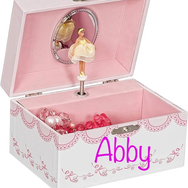Girls Musical Jewelry Box Etsy