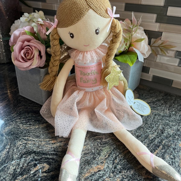 Tooth fairy plush doll personalized doll