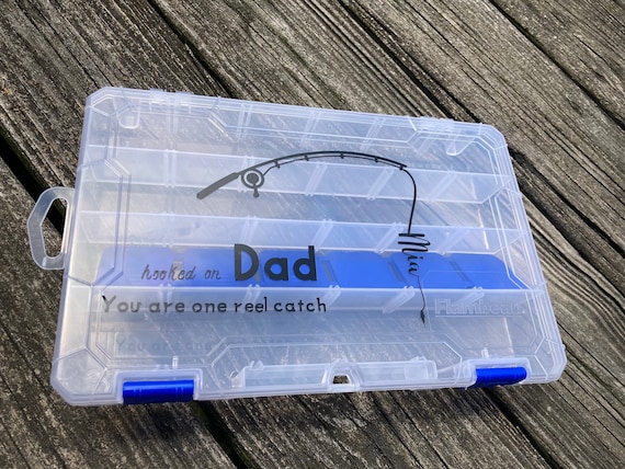 Buy Personalized Fishing Tackle Box Fathers Day Gift Many Options Available  Gift for Dad Grandpa Husband Brother Online in India 