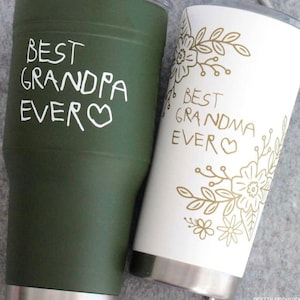 Personalized Hand Written Tumblers/ Parents gift/ Grandparents gift/ Mother’s Day /Fathers day / children’s handwriting