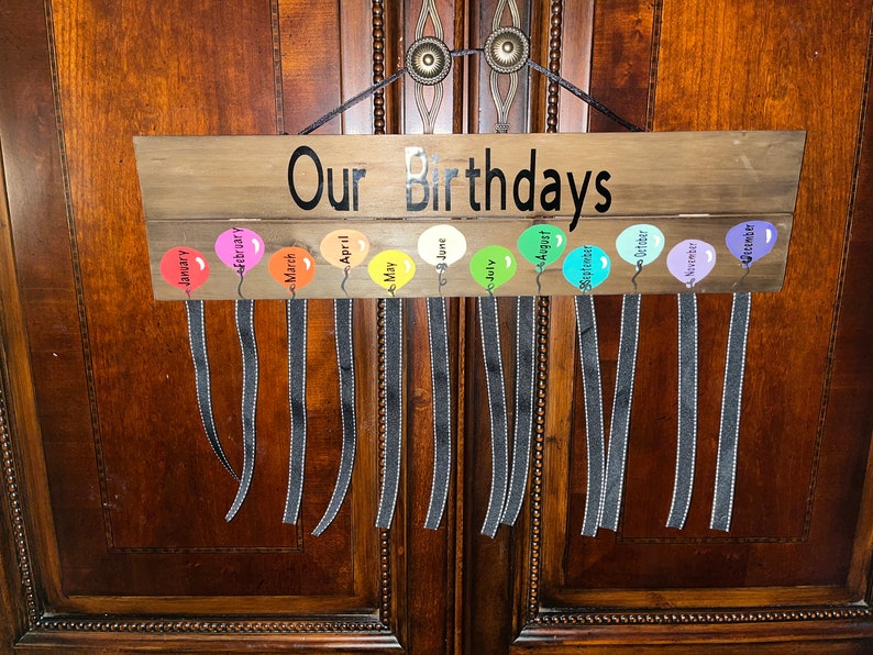 Classroom Birthday Sign Classroom Birthday Board Etsy