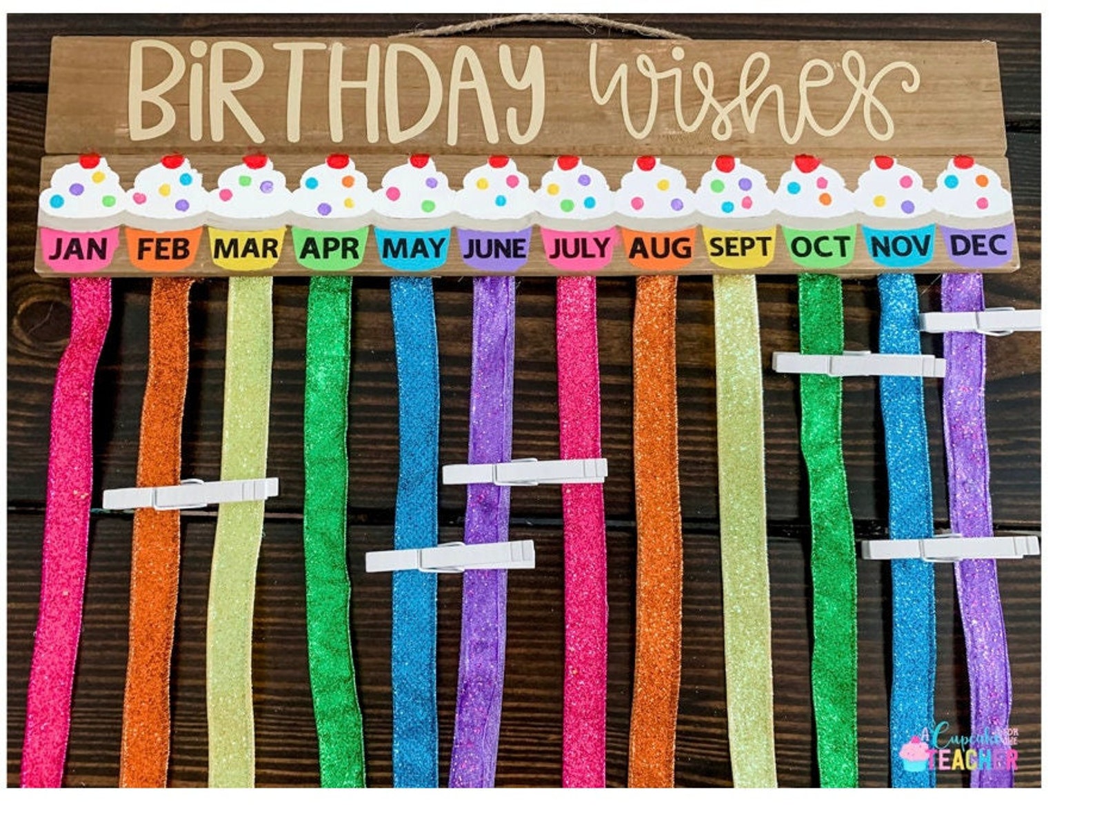 Classroom Birthday Sign Classroom Birthday Board Etsy