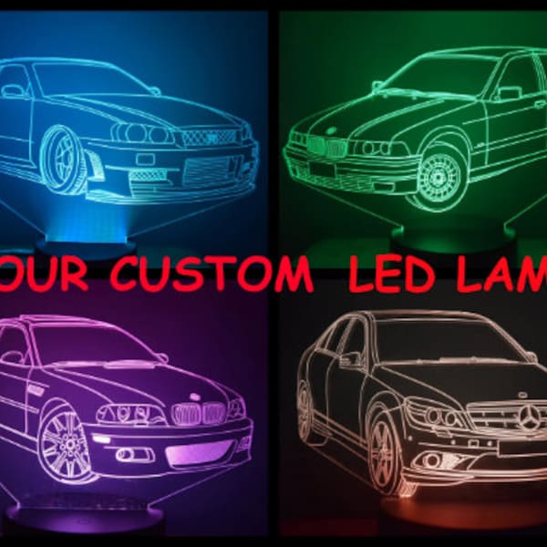 Custom LED Lamp | Personalized LED Lamp | Color Changing Lamp | Christmas Gift |