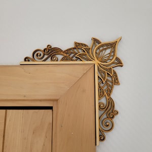 DOORWAY CORNER TOPPER: Enhance Your Entryway with Style, Intricate Mandala Design for a Stunning Entrance, Mandala Wall Decor Minimalist Art