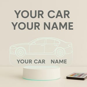 Custom LED Lamp | Personalized LED Lamp | Color Changing Lamp | Christmas Gift |  Custom Engraving Personalized RGB Desk Lamp | Desk Lamp