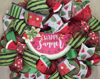 Watermelon Summer Wreath, 20"