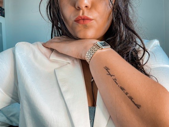 Through Love All is Possible Temporary Tattoo Inspire by - Etsy