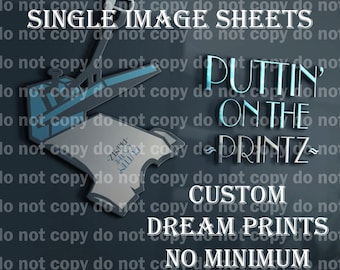 Custom DTF Direct to film dream Printz - single image up to 14" - any colors - no minimum