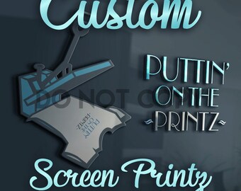 Custom one color single image screen print