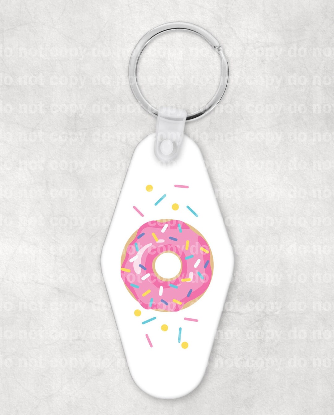 Sprinkle Donut Keychain UV DTF Eco Solvent or Sublimation Etsy