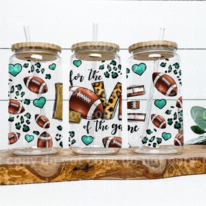 For The Love Of The Game American Football 16oz Cup Wrap
