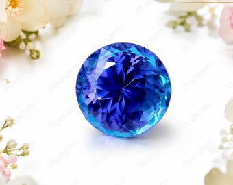 Pitambari Sapphire Loose Stone: 14 Carat Round Faceted Gemstone