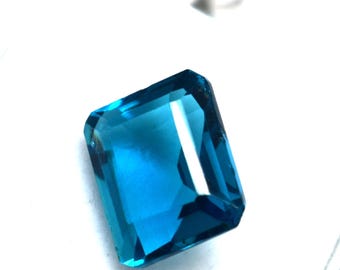 Genuine Paraiba Tourmaline Emerald Shape 5.50Ct Certified Natural Paraiba Tourmaline Loose Gem Unheated Faceted Tourmaline Ring Size AAA