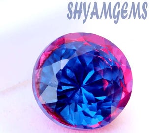 13 Carat Pitambari Sapphire Gemstone: Round Cut, Ceylon Origin
