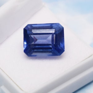 Zaffiro Blu Medio Verde Naturale Da 0.60 Ct, Cuscino, VVS-VS - Foto 6