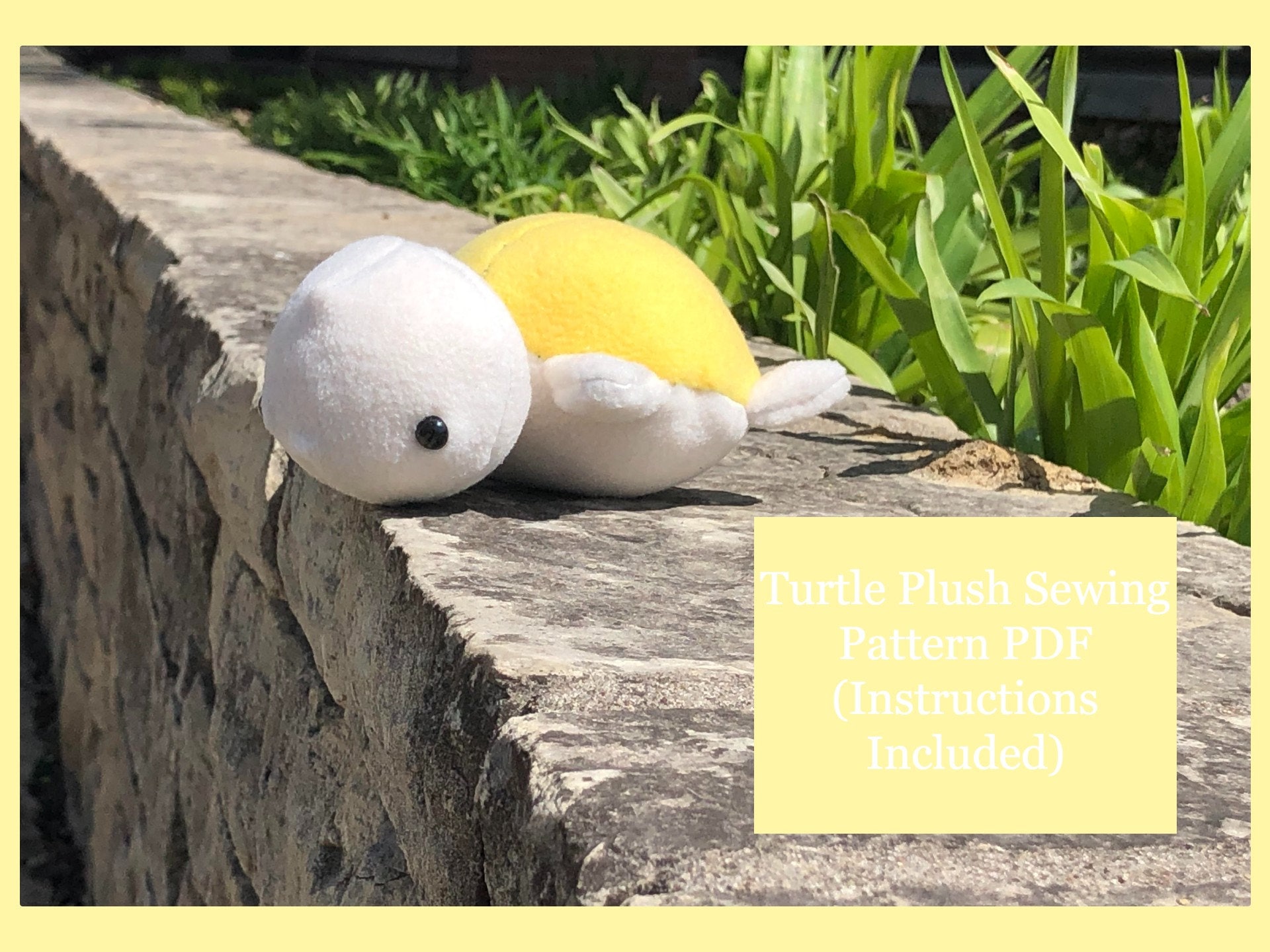 Cute Turtle Plush Sewing Pattern PDF - Etsy