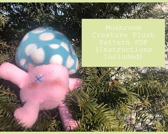 Bospaddestoel wezen pluche naaipatroon pdf