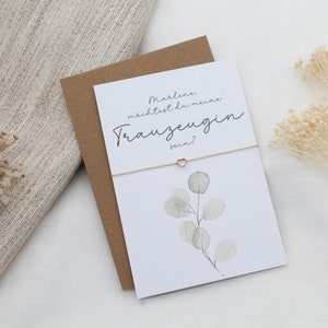 Trauzeugin fragen Armband Gravur Herz Karte filigran Geschenkset Hochzeit Gold Rosegold Silber Freundin Möchtest du Trauzeugin sein