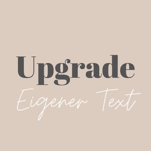 Upgrade eigener Text