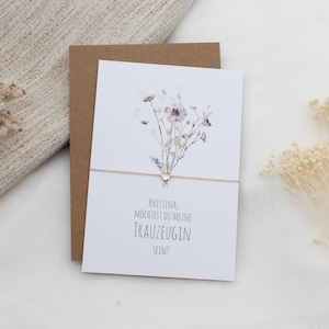 Bruidsmeisje Vragen Armband Gravure Hart Kaart Filigraan Cadeauset Bruiloft Goud Rose Goud Zilver Vriendin Zou je graag Bruidsmeisje willen zijn