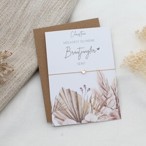 Brautjungfer fragen Armband Gravur Herz Karte filigran Geschenkset Hochzeit Gold Roségold Silber Freundin Möchtest du Brautjungfer sein