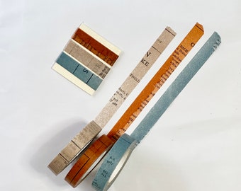 Classiky X Yoko Inne: Old Book Washi Tape Sample Set