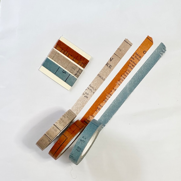 Classiky X Yoko Inne: Altes Buch Washi Tape Muster Set