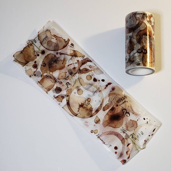 Shiwu: Coffee Stains PET Tape Sample