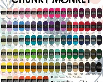 Chunky Monkey Premium Acrylgarn 100Gramm