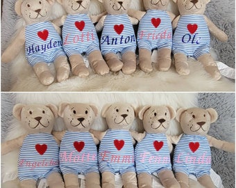 Teddy with desired name Personalized teddy's