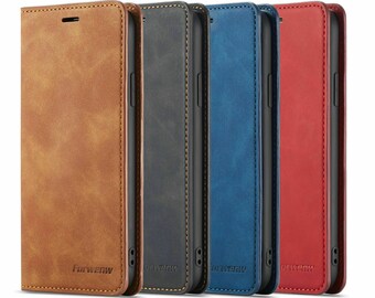 Luxury Skin Leather Case For iPhone 15 14  13  SE 2020 12 Mini 11 Pro XR XS Max 8 7 6 6s Flip Wallet Card Slots Book Phone Cover synthetic