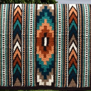 Western Sadelfilt Ranch Sadelpad Western Sadelpad Nyzeeländsk Ull Handgjord Hästridning Horsemanship Sadelmakeri Yucca Sadelpad Filtpad 34 X 42 bild 2