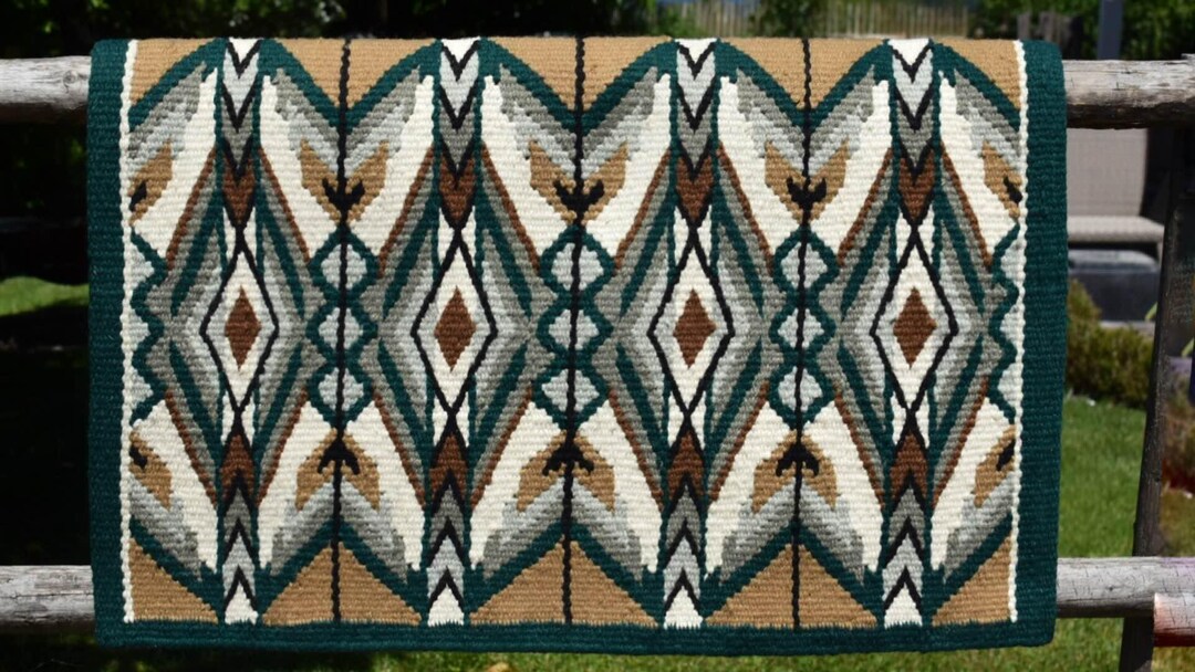 Coussin De Spectacle Western Show Ranch Pad Laine NZ - Marron, Matelassé, Divers Tailles