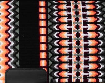 Best Selling Orange Black Saddle Blanket Ranch Pad Western Saddle Pad New Zealand Wool Handmade Horse Riding Saddlery Yucca Pad 34 X 42